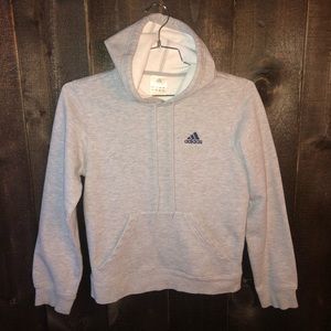 gray adidas hoodie womens